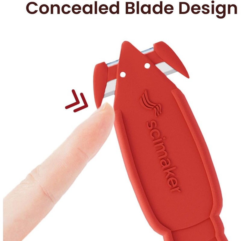 Safety Box Handy Cutter Knife 6 PCS Lobster Safety Utility