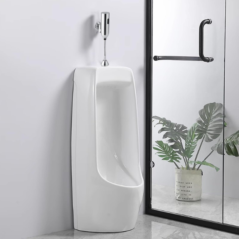 Flush Valve for Urinal, Automatic Infrared Sensor Brass Wall-Mounted Toilet