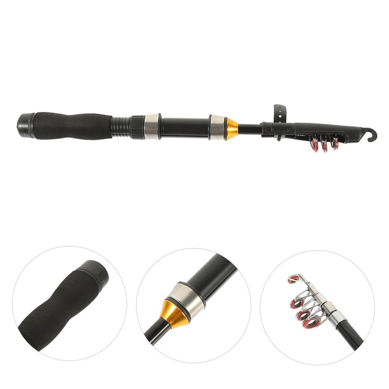 OHPHCALL Practical Short Fishing Pole Mini Angling Pole for Outdoor