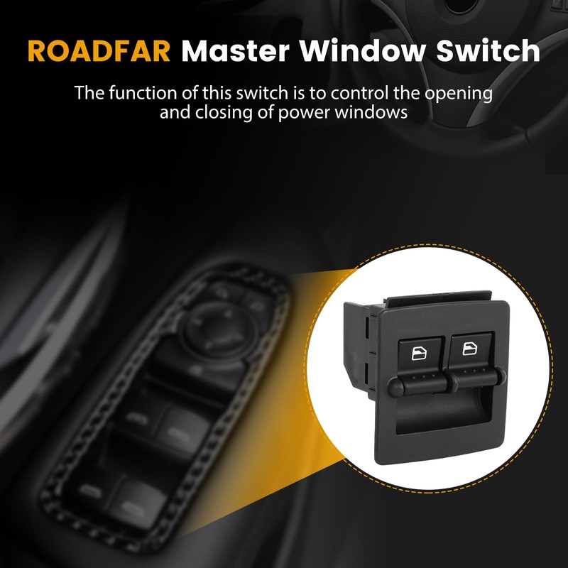 ROADFAR Window Switch Fits 1998-2010 for Volkswagen Beetle Front Left