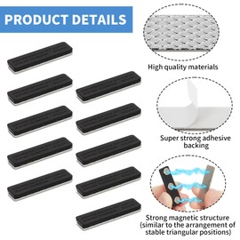 Curtain Magnets Closure, Kaluofan 20Pairs Blackout Blind Accessory, Curtain for Magnets, Magnetic Curtain Closure, Magnets to Keep Curtains Closed, Used for Blackout Curtains ﻿