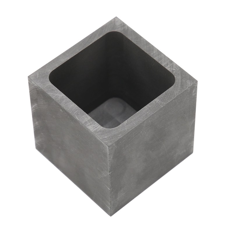Graphite Crucible Squared Dense Graphite Sturdy Durable Corrosion Resistant Good