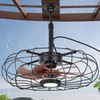 20" Outdoor Ceiling Fan with Light, With Remote and App