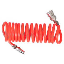 SHINEOFI Swivel Fittings Air Hose Tube Connector Bend Restrictor Air Hose Tire Inflator Extension Tube Bend Restrictor Fittings Eva Red