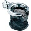 Kuryakyn 1422 Motorcycle Handlebar Accessory: Drink/Cup Holder with Mesh Basket,