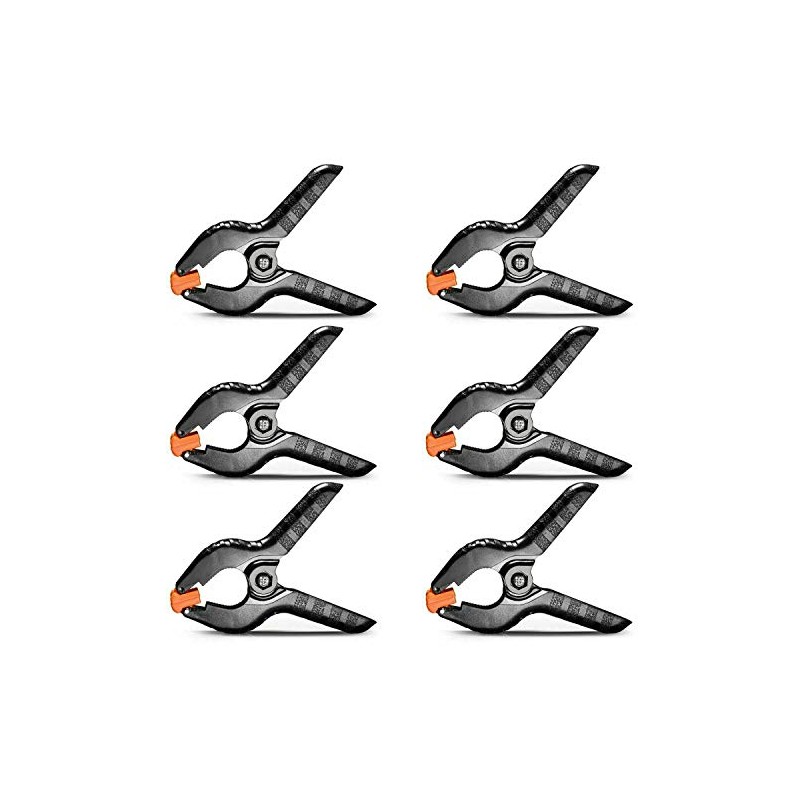 JKG® 6 x Spring Clamps Heavy Duty - Nylon Plastic