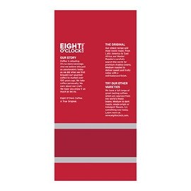 Eight O'Clock Coffee Original Medium Roast Whole Bean Coffee 32 Ounce 100 Arabica Sweet Fruity