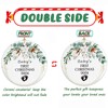 Baby's First Christmas Tree Ornaments 2024,3" Double Sided Cute Ceramic