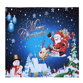 Wifehelper 150x150cm Household Decoration Tapestry Christmas Santa Claus Pattern Wall Hanging Blanket Carpet Tapestries Home Décor