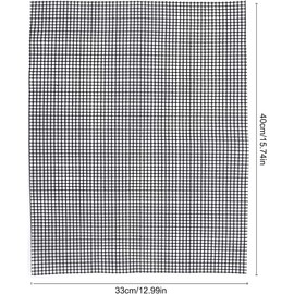 linlinfa Reusable Grill Grids, Baking Mats, Heat Resistant BBQ Teflon Grill Mats for Charcoal, Gas Grilling, Cooking, Baking, Grill and Oven, 40 x 33 cm, Mat Set of 3