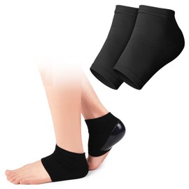 MAGPIE Heel Moisturizing Socks, Heel Care, Socks, Exfoliating Care, Anti-Slip, Shock Absorption, Skin-friendly Gel, Lightweight, Breathable, Versatile for All Seasons, Unisex, Black