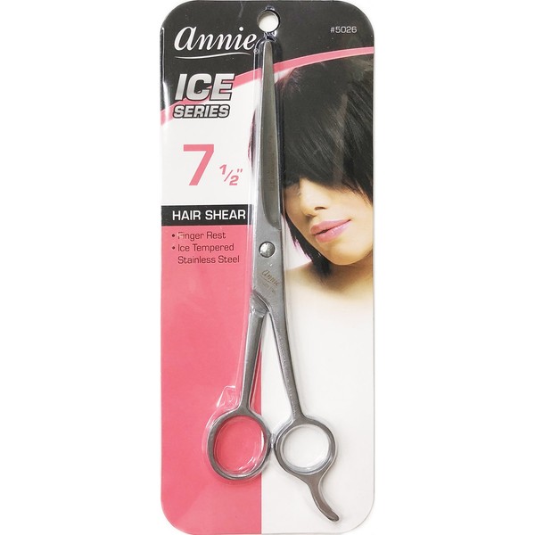 Annie Ice Tempered Stainless 7-1/2" Hair Shear Cutting Scissors #5026