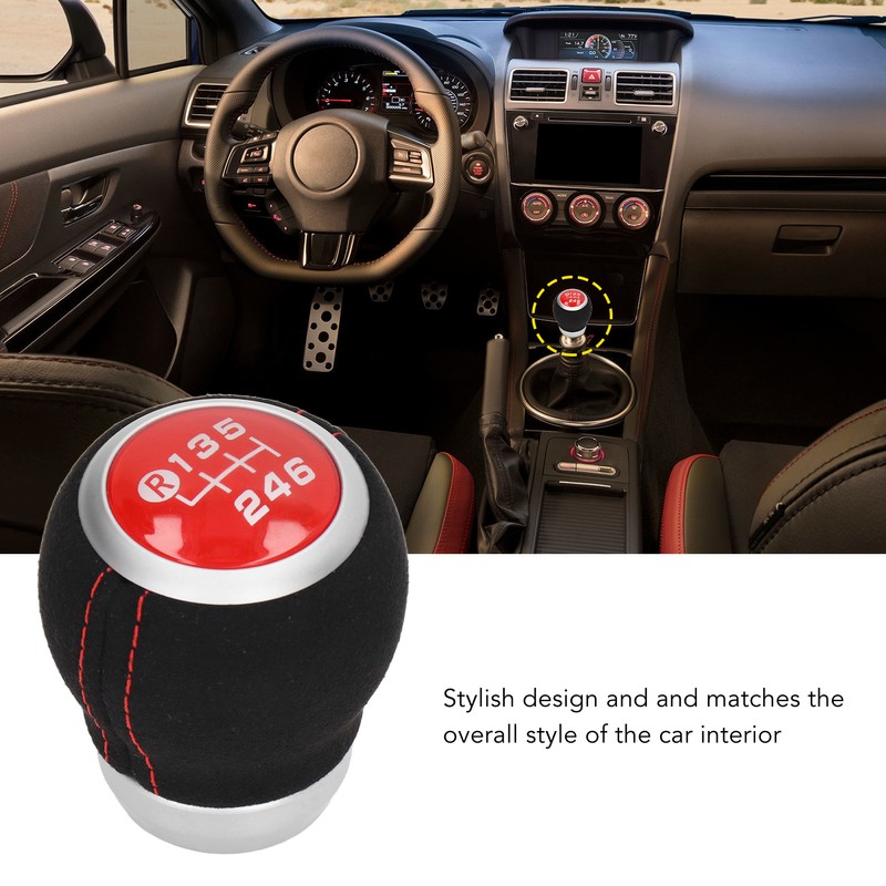 6 Speed Gear Shift Knob Manual Shifter Head Automotive Body