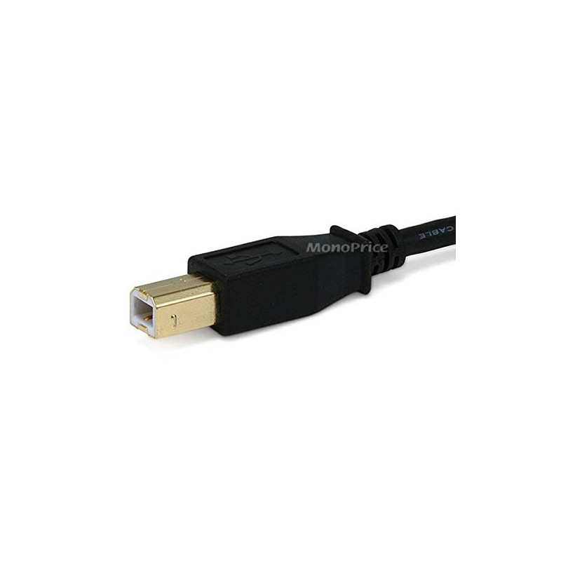 Monoprice USB-A Male to USB-B Male 2.0 Cable - 28/24AWG,