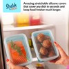 EMSON STRETCH and FRESH Silicone Food Storage Containers Airtight Lids