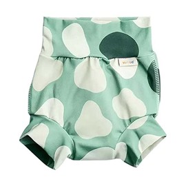 ImseVimse Swim Nappy Green Shapes Medium High Waist