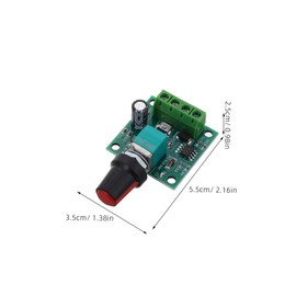 Gadpiparty 5pcs Pwm Motor Speed Controller with Adjustable Voltage Knob Low Voltage to Capacity for Precise Speed Control Electronics and Machinery