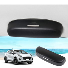 GAFAT Fo-rd Puma MK2 ST Line X 2020-2024 2025 Sunglasses Holder Glasses Case Car, Puma 2023 Storage Box Organiser, Compatible with Ford Puma Accessories (Black)