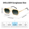 Dollger Pilot Sunglasses for Men and Women with Adjustable Hinge