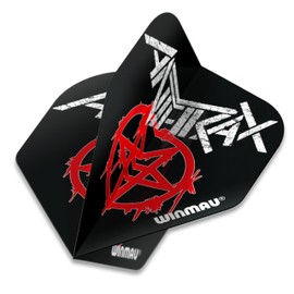 Winmau Rock Legends Anthrax Logo Dart Flights - 10 Sets per Pack (30 Dart Flights in Total)