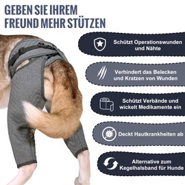 Arblina Dog Bodysuit After Surgery, Dog Bodysuit for Rear Legs, Post-Operative Recovery Suit for Male & Female Dogs, Leak Protection Dog for Small/Medium/Large Dogs