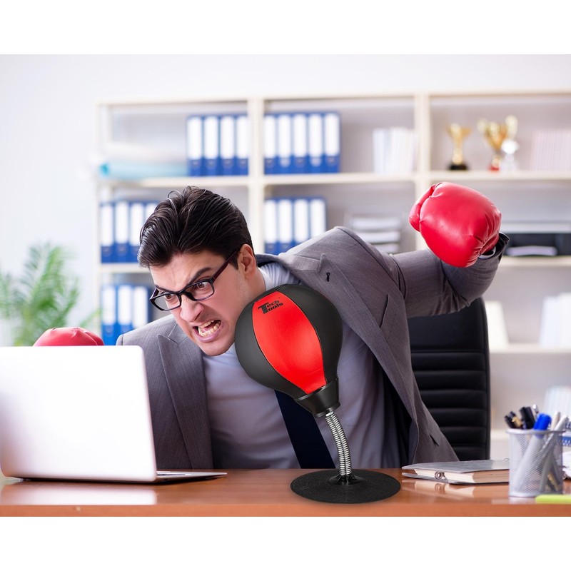 Tech Tools Stress Buster Desktop Punching Bag - Suctions to
