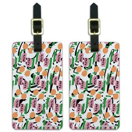 Modern Art Fruit Luggage ID Tags Suitcase Carry-On Cards - Set of 2