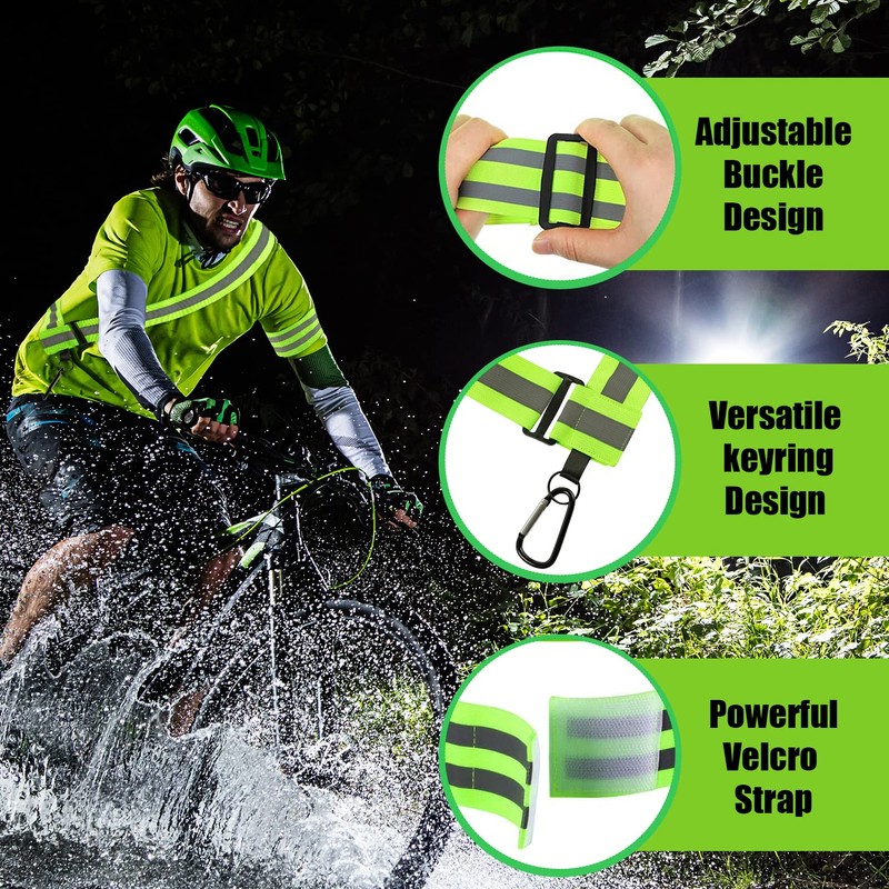 Reflective Running Gear, High Visibility Safety Reflective Sash with Quick