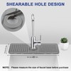 Kitchen Sink Splash Guard, 2024 Upgrade Silicone Sink Faucet Mat,