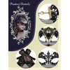 Newcotte 6 Pcs Masquerade Dresses Women Costume Accessories Lace Mask,