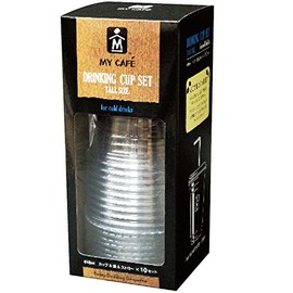 My Cafe My Cafe Cold Drink Cups Set Cup, Lid, Straw 10, Set of 410