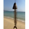 Fish Wind Chime, Fish Skeleton Wind Chime, Durable Metal Fish