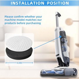 4-Sets Replacement Filter Compatible with Hoover ONEPWR BH53420, BH53400, BH53405CDI, BH53425CDI, BH53450, BH53452CDI, BH53455TV1 Cordless Upright Vacuums