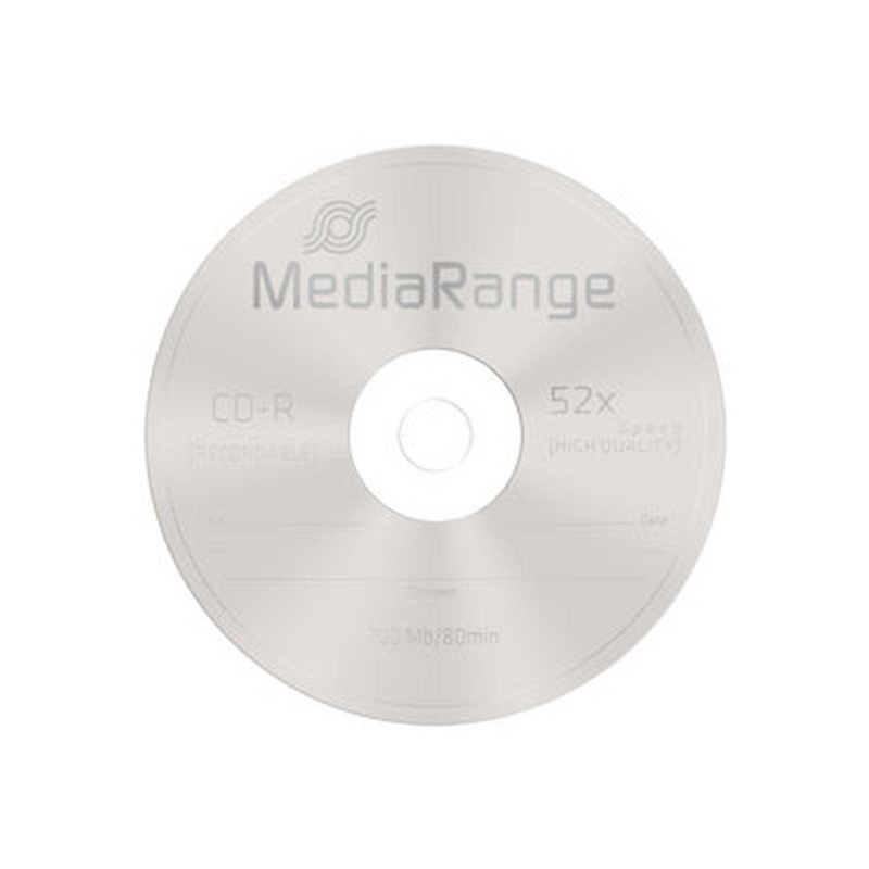 MediaRange MR201 CD-R Rohlinge (52x High-Speed, 700MB/80 min., 25-er Spindle)
