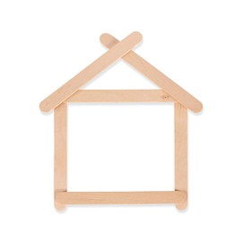 Perfect Stix - PER10-500 4.5" Wooden Craft Sticks - 50 Packs of 10ct= 500ct, Natural Wood