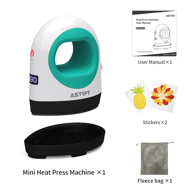 AST&T Heat Press Mini Heat Press Machine, Small Heat Press