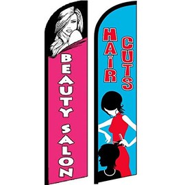 OnPoint Wares BEAUTY SALON HAIR CUT King Flag- Pack of 2(Hardware not Included-FI)