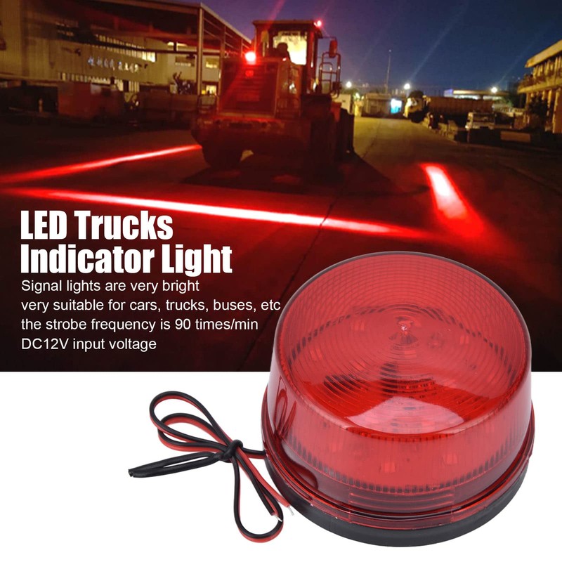 1PC LED Flashing Lamp, Security Alarm Strobe Signal Warning Light,