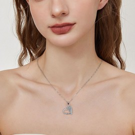 Miscarriage Gifts for Mothers Sympathy Gifts for Loss of Loved One Silver Angel Wing Heart Pendant Necklace Memorial Gifts