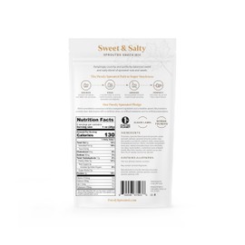 Purely Sprouted Sweet & Salty, Non-GMO Superfood for Healthy, Certified, Gluten-Free Snacking (4 oz, 6 pack)
