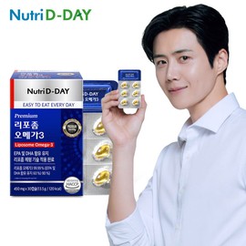 Nutri D Day Premium Liposomal Omega 3 (PTP) 1 box 1 month supply / 뉴트리디데이 프리미엄 리포좀 오메가3 (PTP) 1박스 1개월분