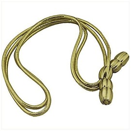 VANGUARD Army HAT Cord: General Officer - Gold Mylar with Gold Acorns