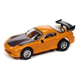 Auto World Xtraction R34 1995 Mazda RX-7 Orange HO Scale Slot Car