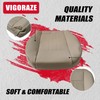 Vigoraze Driver Bottom Perforated Leather Replacement Seat Cover Tan Compatible