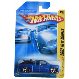 Hot Wheels Chevy Silverado, [Blue] 2007 New Models 20/36