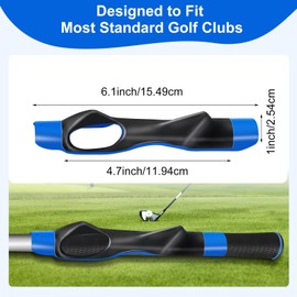 Yutronel Golf Grip Trainer, Golf Training Aid - Adjustable Grip Trainer for Correct Hand Position, Left/Right Hand Golf Training Attachment for Hand Positioning, Golf Club Grip Kit(Blue)