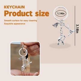 Hockey Keychain Gift for Son Daughter Hockey Coach Gift for Friend Bestie Hockey Thank You Gifts for Brother Sister Hockey Charm for Boys Colleague Hockey Gifts for Women Men Dad Mom Retirement Gift