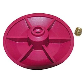 LASCO 04-1607 Red Chemical Resistant Combo Seat/Disc Fits Both Snap and Screw On Toilet Flapper for American Standard Actuators