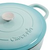 Crock Pot Artisan Enameled Cast Iron Braiser W/Lid, 5-Quart, Aqua