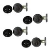 NU-SET Lock | Single Cylinder Deadbolt Keyed Alike Lock | 4 Pack Deadbolt Lock Set | Home Improvement & Door Hardware (Bronze)
